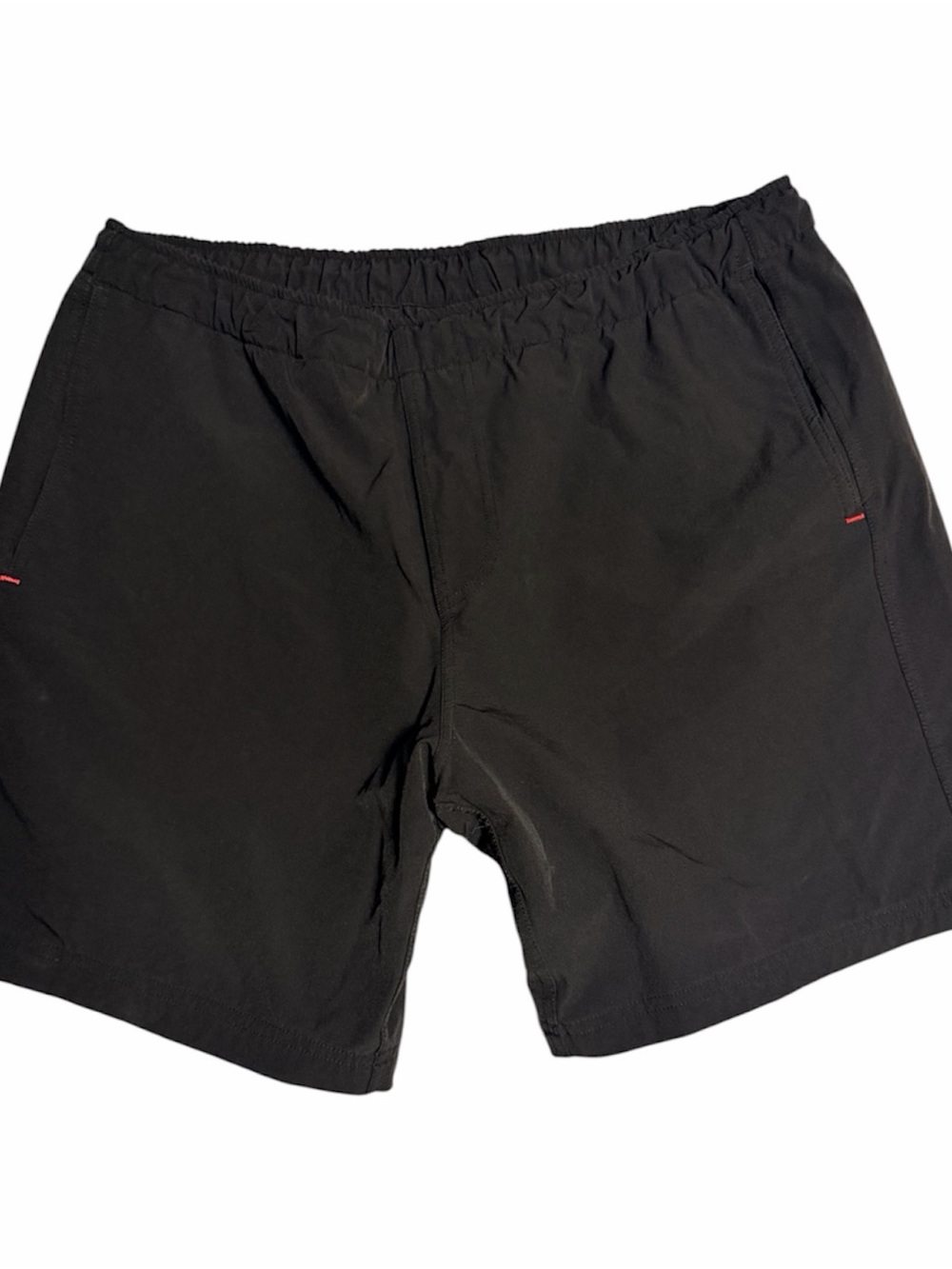 Olivers Black Athletic Shorts with Red Liner